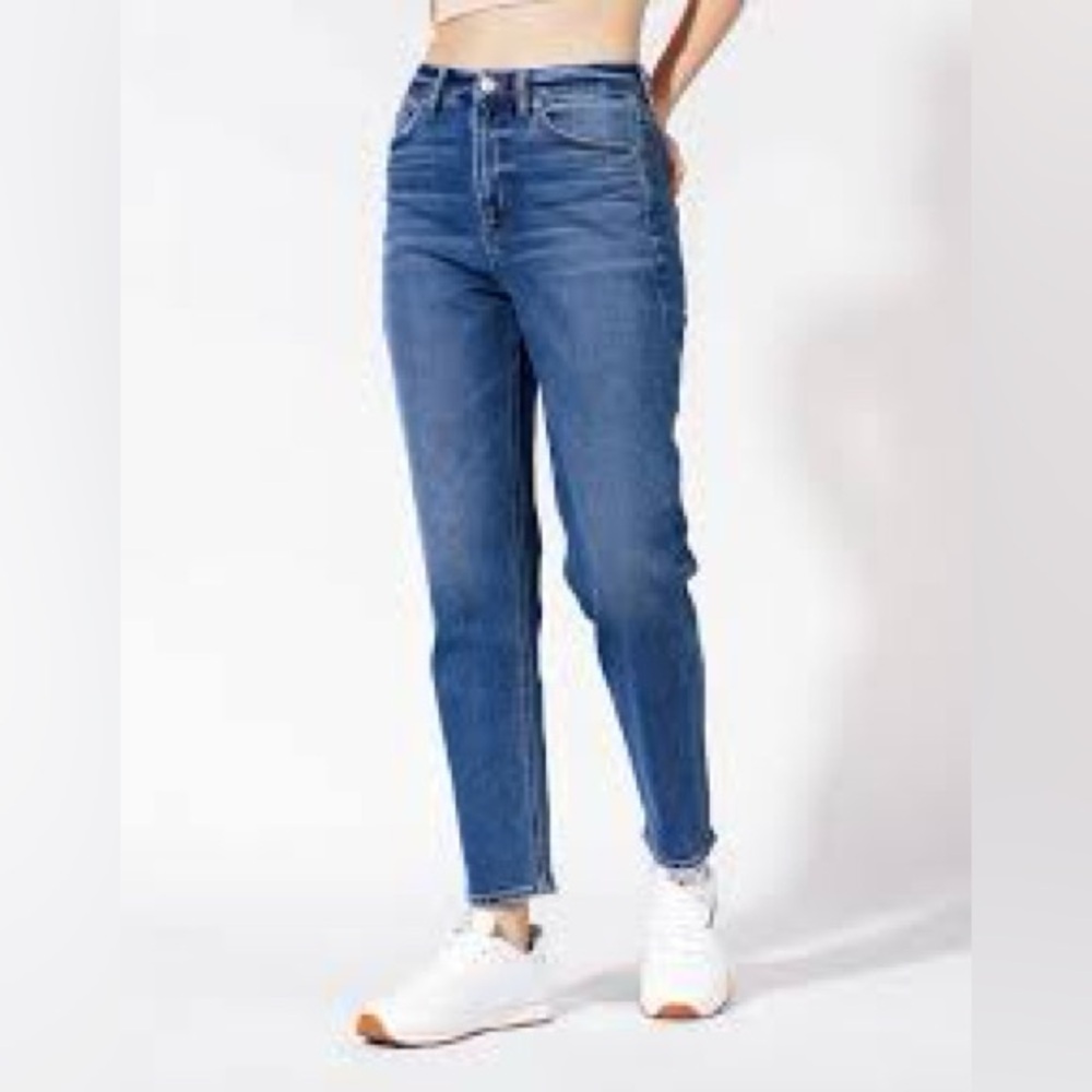 Women’s American Eagle Mom Straight Jean-Comfort Stretch Waist Band-Sz 18